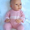 ADK0b Levensechte Babypop New born Meisje fullbody blank in kleding en speen 52 cm - Afbeelding 6
