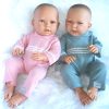 ADK Levensechte Babypoppen newborn set meisje en jongen gekleed 52 cm