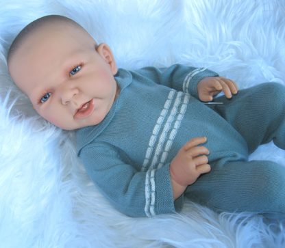 ADK Levensechte Babypoppen newborn set meisje en jongen gekleed 52 cm - Afbeelding 11