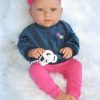 ADK0a Levensechte Babypop New born Meisje fullbody blank in kleding en speen 52 cm - Afbeelding 18