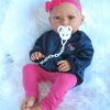 ADK0a Levensechte Babypop New born Meisje fullbody blank in kleding en speen 52 cm - Afbeelding 16