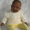 AD3c Levensechte Babypop soft body pop donker met kleding 53 cm - Afbeelding 23