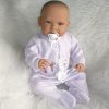 AD6b Levensechte Babypop Lara met kleding en speen 52 cm - Afbeelding 25