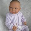 AD6b Levensechte Babypop Lara met kleding en speen 52 cm - Afbeelding 2