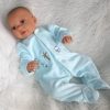 AD9e Levensechte Babypop Leoni soft body bruine ogen velours pakje speen 52 cm - Afbeelding 6