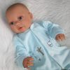 AD9e Levensechte Babypop Leoni soft body bruine ogen velours pakje speen 52 cm