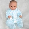 AD9e Levensechte Babypop Leoni soft body bruine ogen velours pakje speen 52 cm - Afbeelding 18