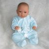 AD9e Levensechte Babypop Leoni soft body bruine ogen velours pakje speen 52 cm - Afbeelding 19