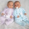 AD9e Levensechte Babypop Leoni soft body bruine ogen velours pakje speen 52 cm - Afbeelding 17