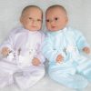 AD6f Levensechte Babypoppen set van 2 Lara en Leonie met kleding 52 cm - Afbeelding 5