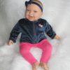 AD3d Levensechte Babypop soft body lachend met kleding 53 cm - Afbeelding 12