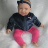 AD3d Levensechte Babypop soft body lachend met kleding 53 cm - Afbeelding 3