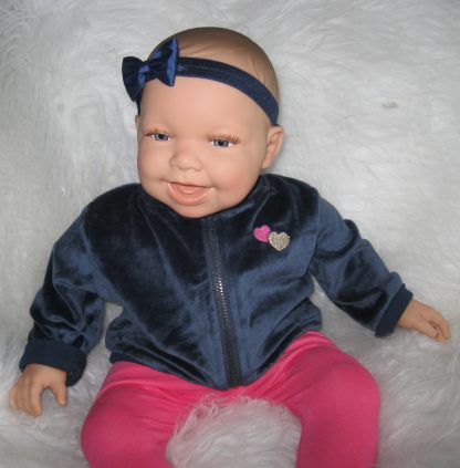 AD3d Levensechte Babypop soft body lachend met kleding 53 cm - Afbeelding 21