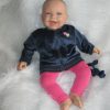 AD3d Levensechte Babypop soft body lachend met kleding 53 cm - Afbeelding 4