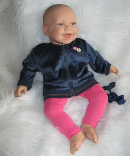 AD3d Levensechte Babypop soft body lachend met kleding 53 cm - Afbeelding 19