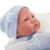 Antonio Juan levensechte babypop fullbody jongen met kleding deken en speen 43 cm - Afbeelding 4