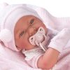 Antonio Juan levensechte babypop full body meisje met kleding deken en speen 43 cm - Afbeelding 8