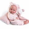 Antonio Juan levensechte babypop full body meisje bruine ogen met kleding 43 cm - Afbeelding 5