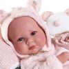 Antonio Juan levensechte babypop full body meisje bruine ogen met kleding 43 cm - Afbeelding 4