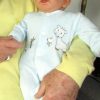 AD5h Levensechte babypop softbody pop met velours kleding 53 cm - Afbeelding 3