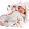 Llorens Poppenkleding 4 delig met omslagdeken Llorens voor pop 41 t/m 44 cm - Afbeelding 4