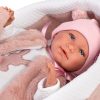 Llorens levensechte babypop soft body baby pop met geluid reiswieg en speen 42 cm - Afbeelding 5