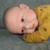 AD6b Levensechte Babypop Lara bruine ogen in pakje 52 cm Limited Edition - Afbeelding 8