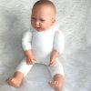 AD6 Levensechte Babypop soft body flexibel zonder kleding 53 cm - Afbeelding 14