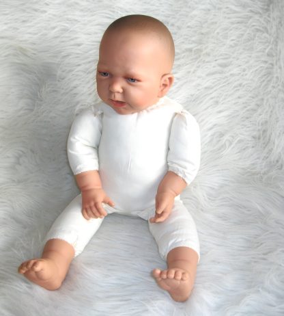 AD6 Levensechte Babypop soft body flexibel zonder kleding 53 cm - Afbeelding 14