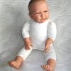 AD6 Levensechte Babypop soft body flexibel zonder kleding 53 cm - Afbeelding 13