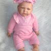 AD6a Levensechte Babypop soft body flexibel met kleding 53 cm - Afbeelding 6
