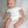 AD3e Levensechte Babypop soft body lachend bruine ogen speen 53 cm - Limited Edition - Afbeelding 10