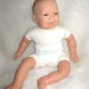 AD3e Levensechte Babypop soft body lachend bruine ogen speen 53 cm - Limited Edition - Afbeelding 6