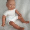 AD3e Levensechte Babypop soft body lachend bruine ogen speen 53 cm - Limited Edition - Afbeelding 4