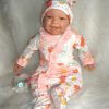 AD3i2 Levensechte Babypop soft body bruine ogen kleding speen 53 cm - Limited Edition - Afbeelding 5