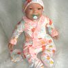 AD3i2 Levensechte Babypop soft body bruine ogen kleding speen 53 cm - Limited Edition - Afbeelding 12