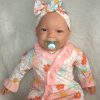 AD3i2 Levensechte Babypop soft body bruine ogen kleding speen 53 cm - Limited Edition - Afbeelding 8