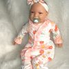 AD3i2 Levensechte Babypop soft body bruine ogen kleding speen 53 cm - Limited Edition - Afbeelding 4