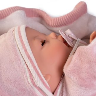 Antonio Juan pop babypop soft body slaapogen in kleding en speen 37 cm