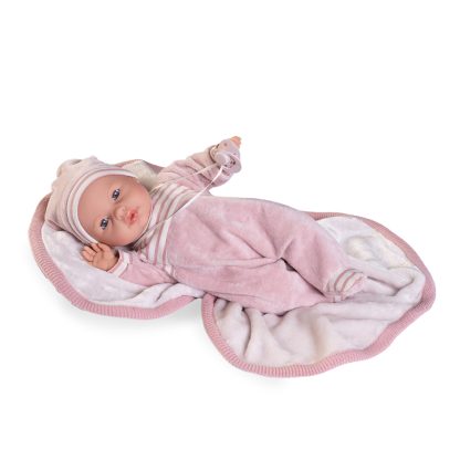 Antonio Juan pop babypop soft body slaapogen in kleding en speen 37 cm - Afbeelding 3