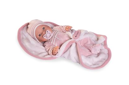Antonio Juan pop babypop soft body slaapogen in kleding en speen 37 cm - Afbeelding 2