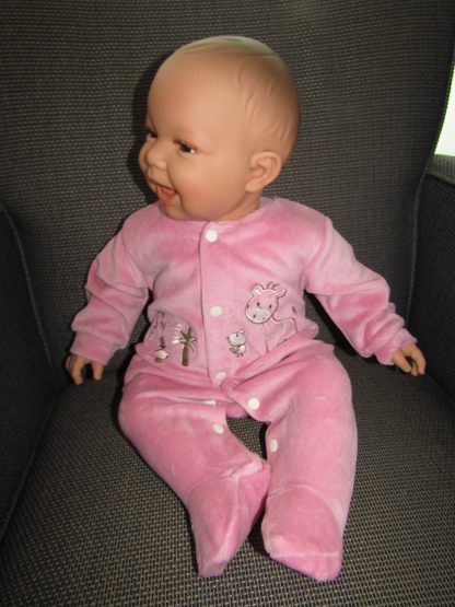 AD3b Levensechte Babypop soft body bruine ogen roze kleding 53 cm - Limited Edition - Afbeelding 20