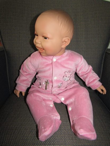 AD3b Levensechte Babypop soft body bruine ogen roze kleding 53 cm - Limited Edition - Afbeelding 10