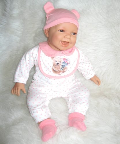 AD3i3 Levensechte Babypop soft body bruine ogen met kleding 53 cm - Limited Edition - Afbeelding 26