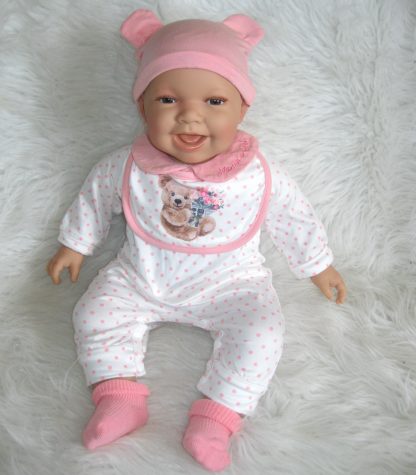 AD3i3 Levensechte Babypop soft body bruine ogen met kleding 53 cm - Limited Edition - Afbeelding 25