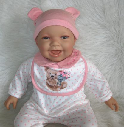AD3i3 Levensechte Babypop soft body bruine ogen met kleding 53 cm - Limited Edition - Afbeelding 23