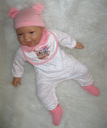 AD3i3 Levensechte Babypop soft body bruine ogen met kleding 53 cm - Limited Edition - Afbeelding 5