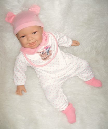AD3i3 Levensechte Babypop soft body bruine ogen met kleding 53 cm - Limited Edition - Afbeelding 13