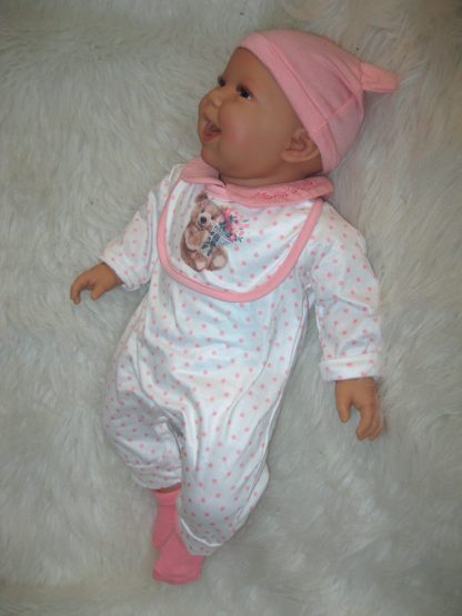 AD3i3 Levensechte Babypop soft body bruine ogen met kleding 53 cm - Limited Edition - Afbeelding 17