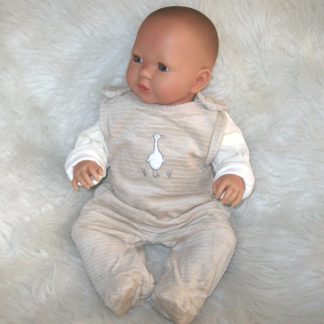 AD7a Levensechte Babypop softbody slaapogen kleding speen 52 cm